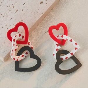 Valentines Day Heart Earrings
